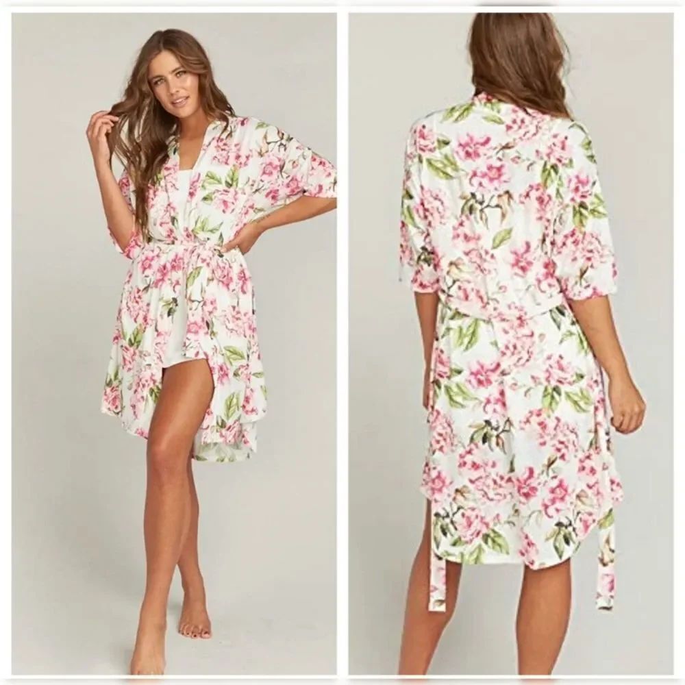 Show Me Your Mumu Self-Care Floral Robe with Sash One Size Cottagecore O/S